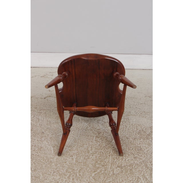 Set of 6 Robert Bergelin Cherry Windsor Style Dining Room Chairs For Sale - Image 16 of 17