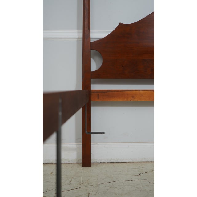 Brown Eldred Wheeler Queen Size Cherry Canopy Bed For Sale - Image 8 of 12