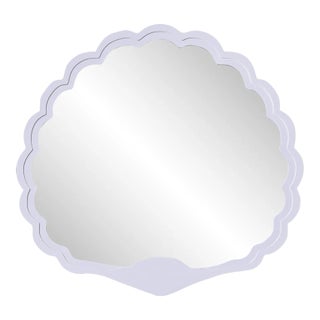 Fleur Home Carnival Proteus Mirror in Spring Iris, 36x33 For Sale