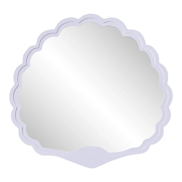 Fleur Home Carnival Proteus Mirror in Spring Iris, 36x33 For Sale