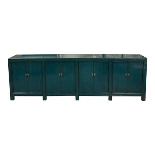8 Door Blue Gansu Buffet Cabinet For Sale