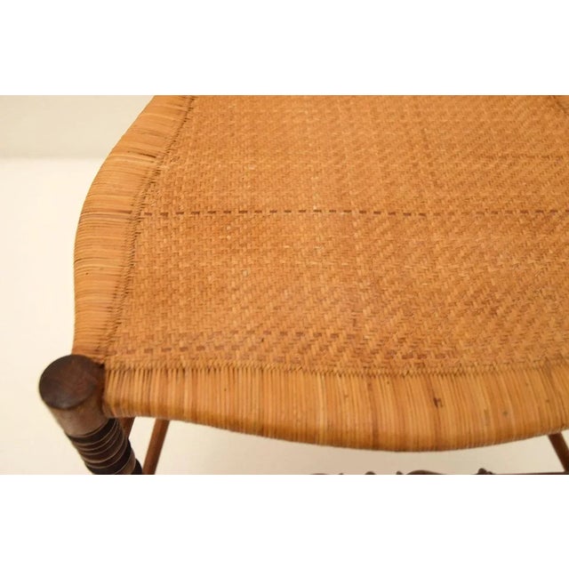 Chiavarina Chairs in Cherry Wood with Straw Seat, 1920s, Set of 4 For Sale - Image 12 of 13