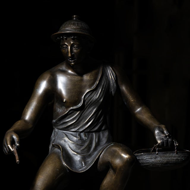 Sabatino, Bronze of the Fisherman of Pompeii, 1882, 1800s, Bronze For Sale - Image 4 of 10