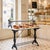 19th Century French Cast Iron Patisserie Display Table with Carrara Marble Tops brings the romance of a traditional...