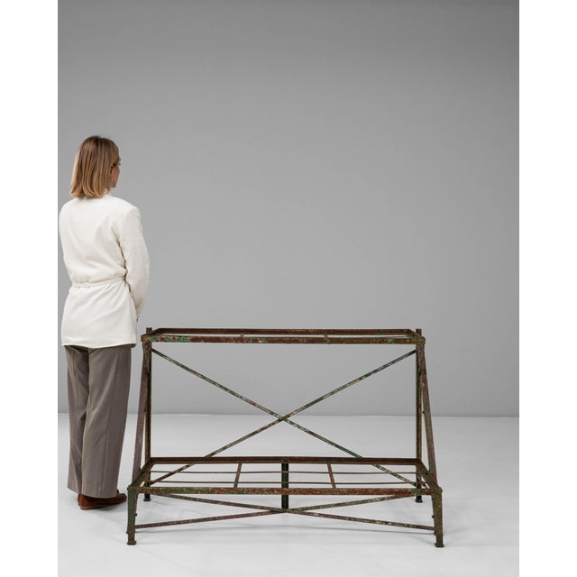 French 19th Century French Iron & Wood Display Table For Sale - Image 3 of 18