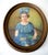 Aline Boisset, Young Girl with Blue Bouquet, 1940s, Pastel on Paper For Sale - Image 4 of 4