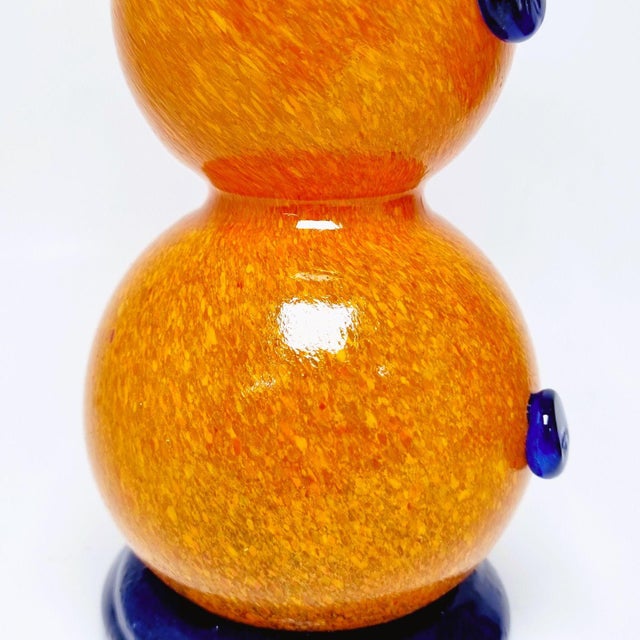 Bohemian Glass Snowman Figure, 1970s For Sale - Image 10 of 16