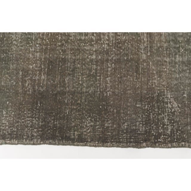Textile Grey Handknotted Vintage Wool Rug For Sale - Image 7 of 10