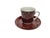 Vintage Polish Cup and Saucer from Wałbrzych Pottery, 1970s, Set of 2, in Worn conditions. Designed 1970 to 1979