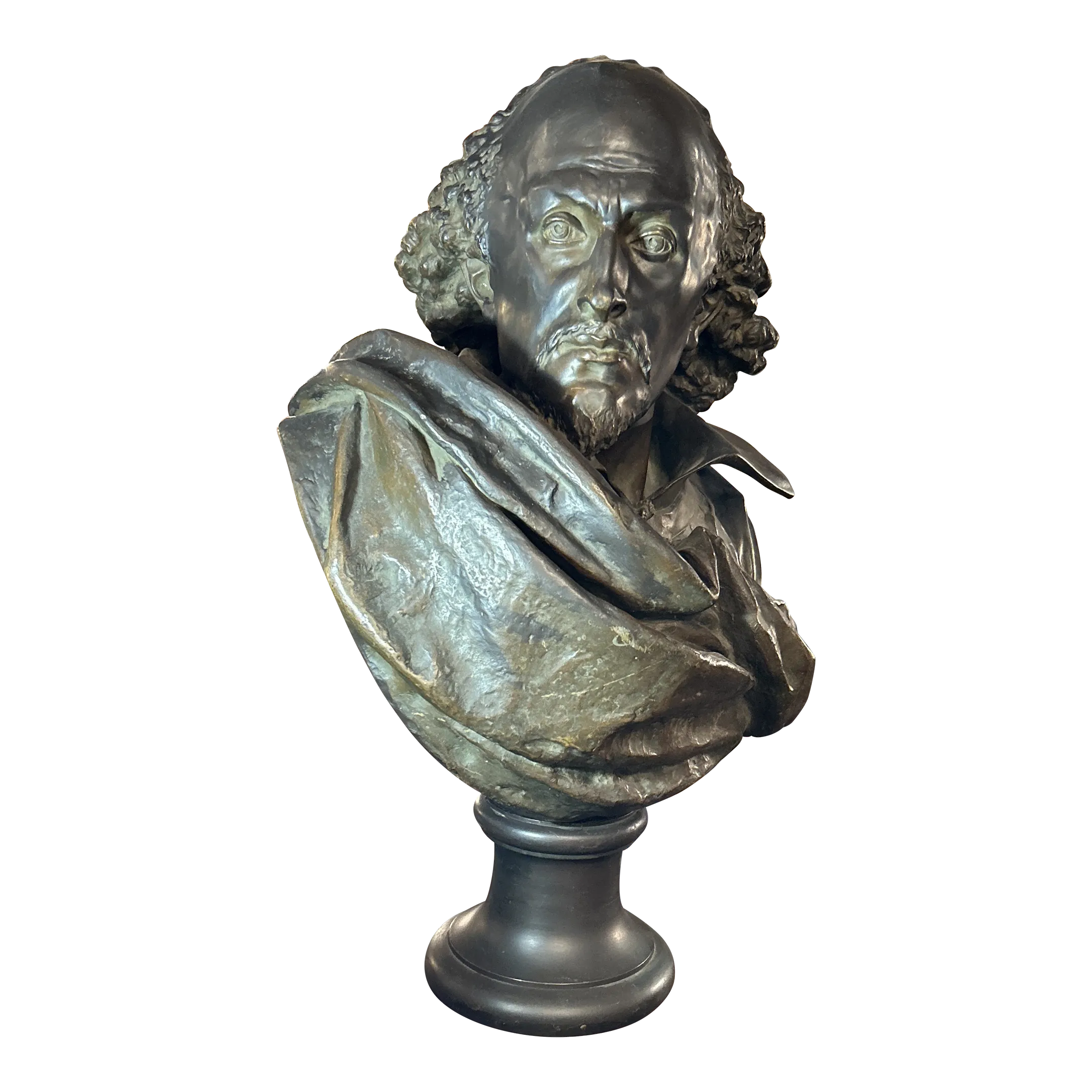 Late 19th Century Original Period French Patinated Bronze Bust of