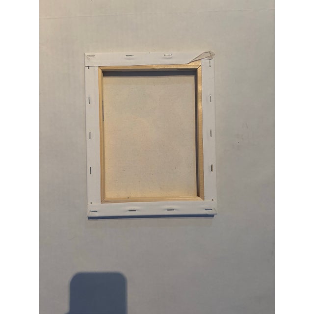 Peter Keil Abstract Geometric Portrait Painting on Canvas, Peter Keil For Sale - Image 4 of 4