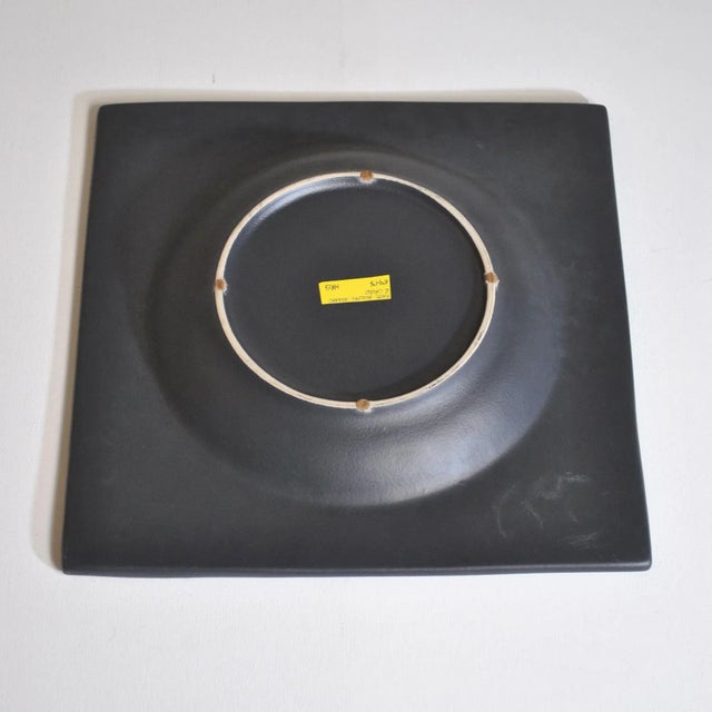 Ornamental Centerpiece Dish with 2-Fired Glazed Ceramic Technique, 1970s For Sale - Image 4 of 5