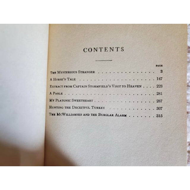 White Vintage the Complete Works of Mark Twain Books Partial Collection, 1922 - Set of Six For Sale - Image 8 of 10