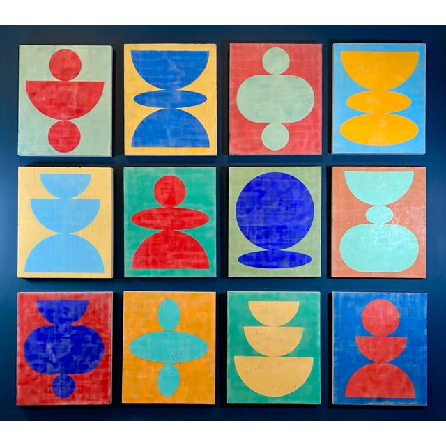 Encaustic and Mixed Media - 24”x20” on 1.5” cradled wood panel. Layers of clear encaustic medium create a thick...