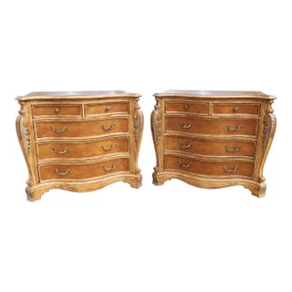 Pair Jeffco Georgian Style Bachelor Chests Nightstands For Sale