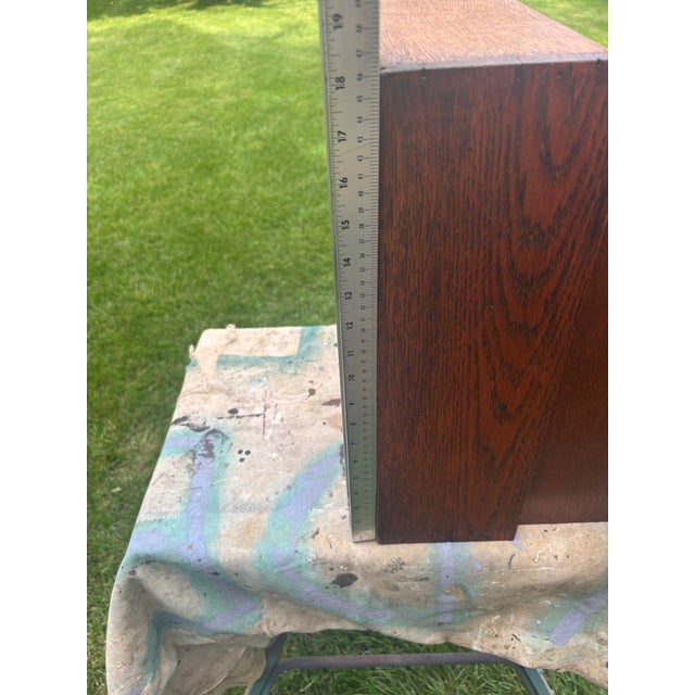 Vintage Wooden Hanging Wall /Cupboard/Cabinet With Hand Carved Medallion & Crown For Sale - Image 10 of 12