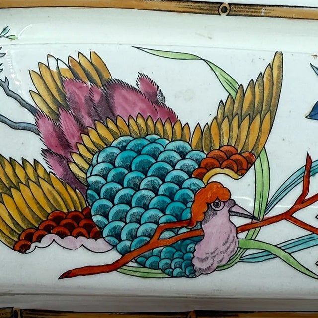 White Rare Antique Royal Worcester Hand Painted Chinoiserie Porcelain Tureen, Elaborate Elephant Molded Handles & Dragon Head With Chicken Feet Lid Handle For Sale - Image 8 of 15
