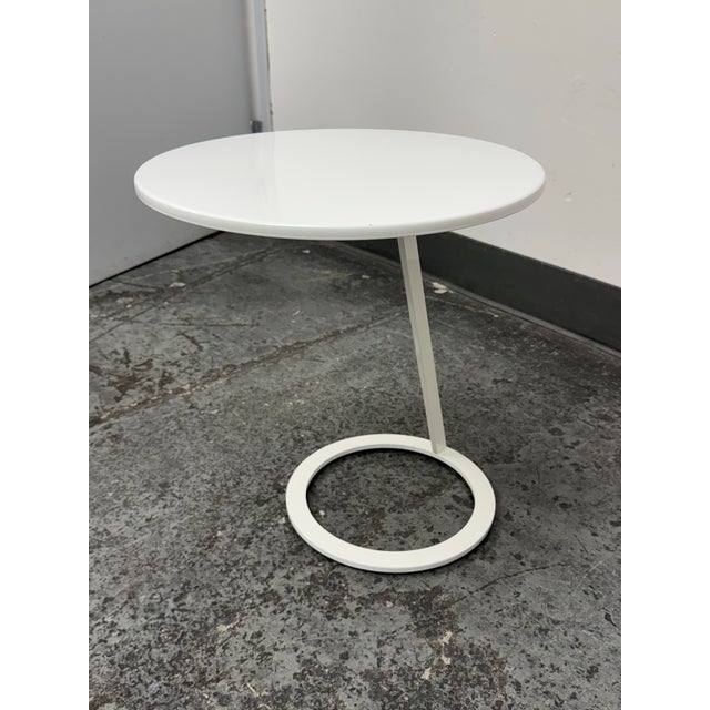 Paint Alban-Sébastien Gilles for Ligne Roset Good Morning Side Table, White For Sale - Image 7 of 12
