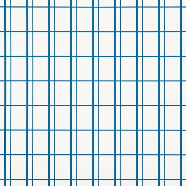 Schumacher Schumacher X David Oliver OttoWallpaper in Cobalt For Sale - Image 4 of 4