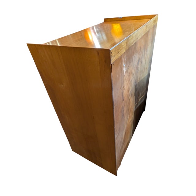 Crawford Furniture Mfg 1950s Mid Century Crawford Maple Highboy Six Drawer Dresser For Sale - Image 4 of 5