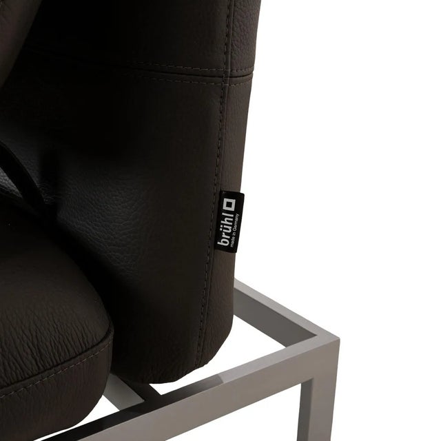 Leather Lounge Chair in Grey from Brühl Roro For Sale - Image 5 of 13