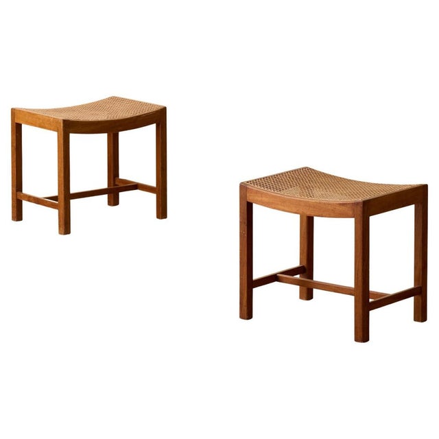 Wood Vintage Danish Stools, 1940s For Sale - Image 7 of 7