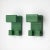 Teal Green Wall Hooks by Olaf Von Bohr for Gedy, 1970s, Set of 2 For Sale - Image 10 of 11