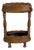 Vintage Wooden Umbrella Stand with Turned Columns and Metal Tray, 1960s For Sale