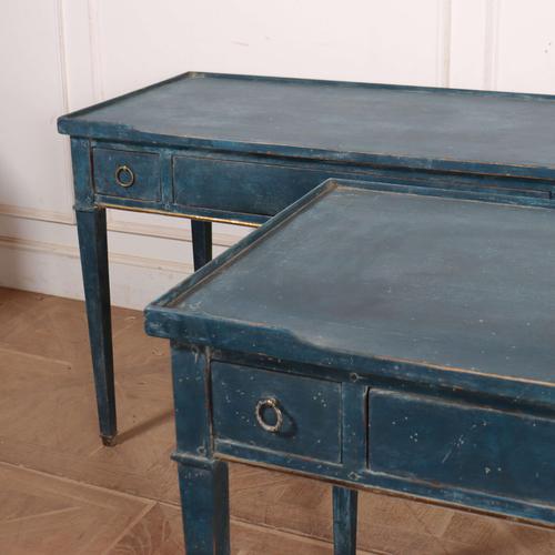 Painted Oak Bedside Tables, Set of 2 For Sale - Image 5 of 8