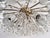 Metal Large Brass and Glass Snowflake Sputnik Starburst Flush Mount from Rupert Nikoll, 1970s For Sale - Image 7 of 18