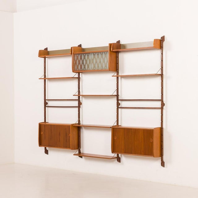 Ergo Three Bay Wall Unit by John Texmon, Nowrway, 1960s For Sale - Image 18 of 18