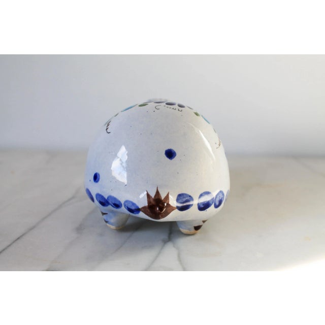 Vintage Hand Painted Mexican Pottery Turtle For Sale In Milwaukee - Image 6 of 8
