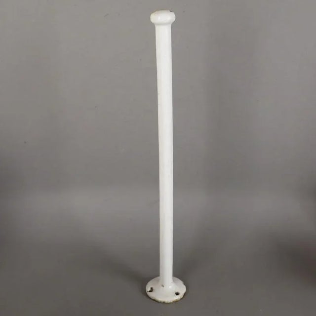 Art Deco Enameled Towel Rack, 1930s, in Worn conditions. Designed 1920 to 1949