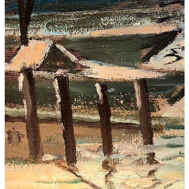 Ernest Voegeli, Backlight at Clarins Port, Oil on Canvas For Sale - Image 4 of 11