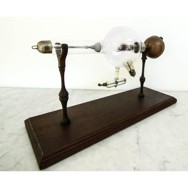 Antique Crookes Tube in Wenge Wood, 1890s For Sale - Image 5 of 12