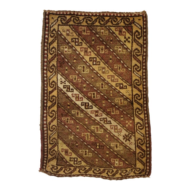 Vintage Turkish Yastik Rug - 01'08 X 02'07 For Sale