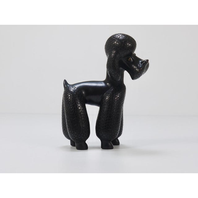 Dog Poodle Figurine attributed to Leopold Anzengruber, Austria, 1950s For Sale - Image 4 of 17