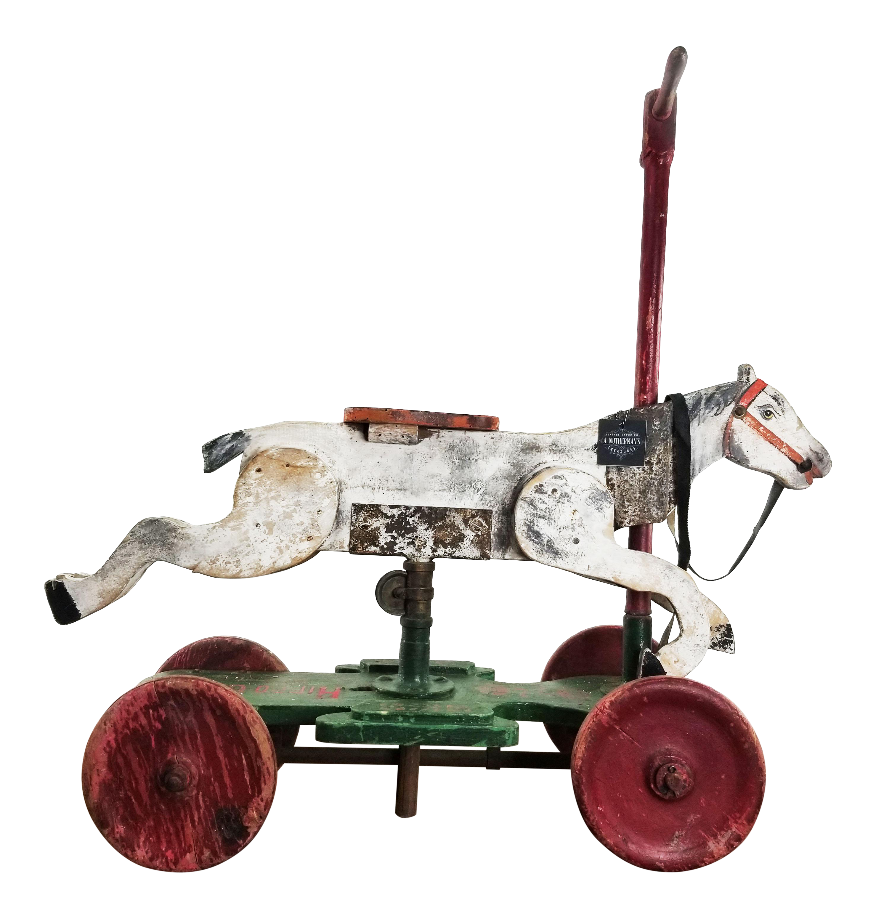 antique wooden pull toys