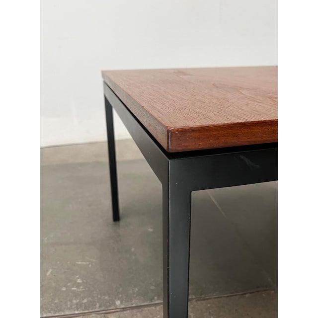 Mid-Century Minimalist Teak Couch Side Table by Florence Knoll for Knoll International, 1950s For Sale - Image 12 of 18