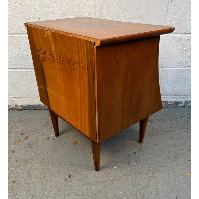 Kent Coffey "Eloquence" Mid-Century Walnut Night Stand For Sale - Image 10 of 13