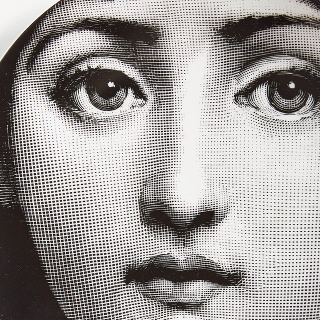 Mid-Century Modern Piero Fornasetti Tema E Variazioni Porcelain Plate #1 For Sale - Image 3 of 5