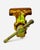 Neon Green Vintage Columbian Bench Vise Cleveland Usa Layered Paint For Sale - Image 8 of 11