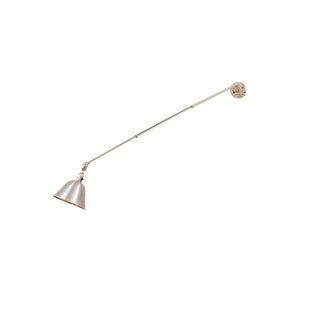 Adjustable Telescopic Wall or Ceiling Lamp in Painted & Chromed Metal by Johan Petter Johansson for Triplex Fabriken For Sale