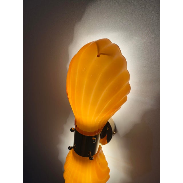 Italian Shell Wall Lights, 1970s, Set of 2 For Sale - Image 13 of 14