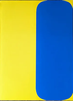 Ellsworth Kelly, Yellow and Blue, 1964, Color Lithograph