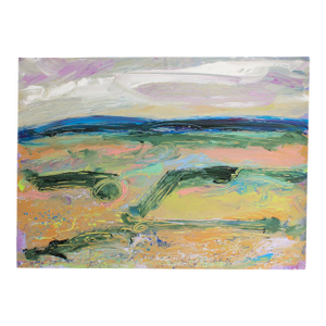 Abstract Acrylic on Paper Landscape Painting by Harry Hilson