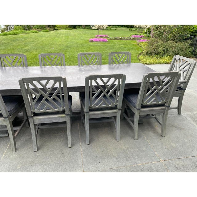 Restoration Hardware English Trestle Concrete & Teak ...