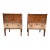 1990s Pair of Ebanista Wood Nightstand Sidetables For Sale