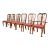 Baker Furniture Style Queen Anne Solid Walnut Dining Chairs, Set of Six For Sale