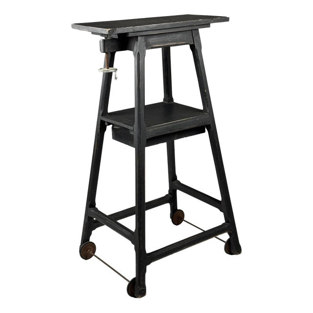 Black Column Sculpture Stand For Sale